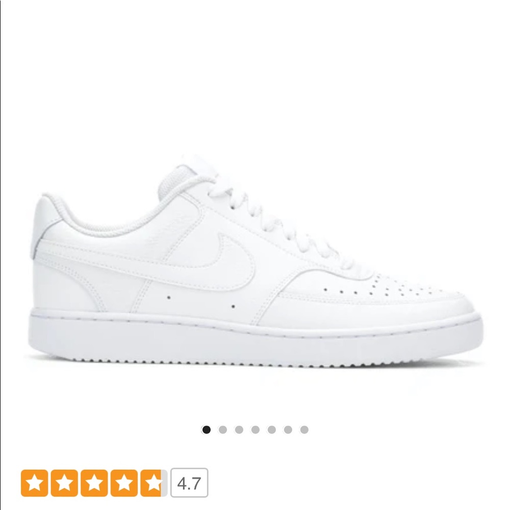 Nike All-White Low Top Athletic Sneakers